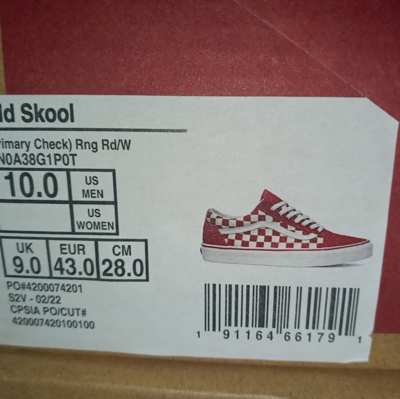 Vans Old Skool Primary Checkers Multiple Sizes - Picture 13 of 16